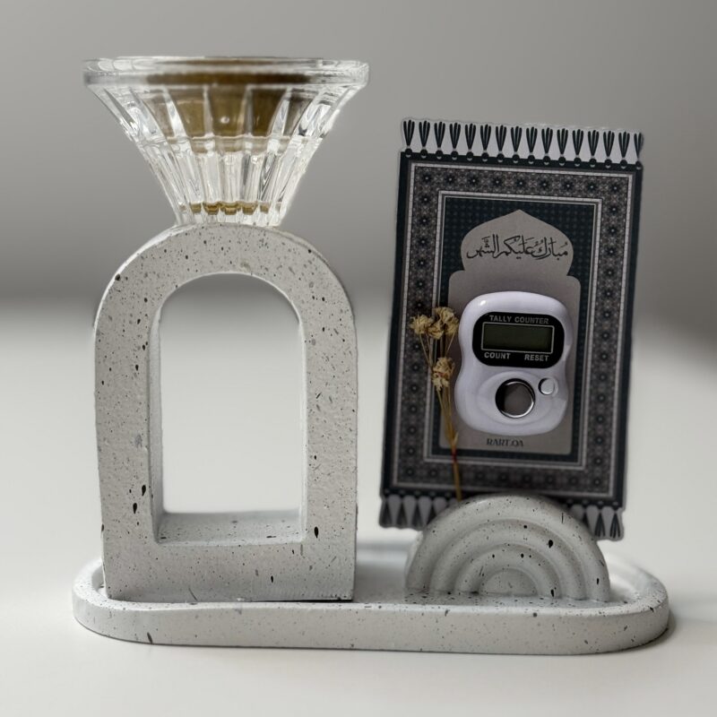 طقم مبخرة مع سبحة إلكترونية وحامل بطاقة