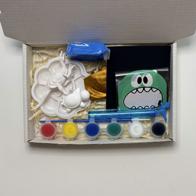 صندوق الديناصور – بوكس تلوين للأطفال